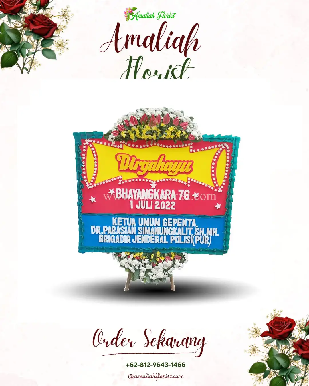 Papan Bunga HUT Ulang Tahun Penajam Paser Utara